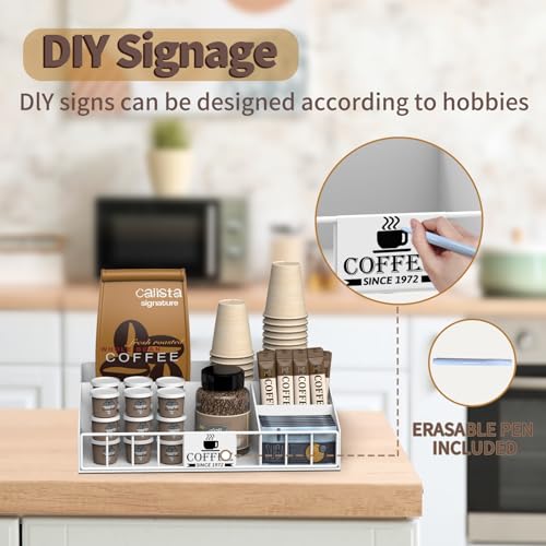 Metal Coffee Station Organizer for Countertop