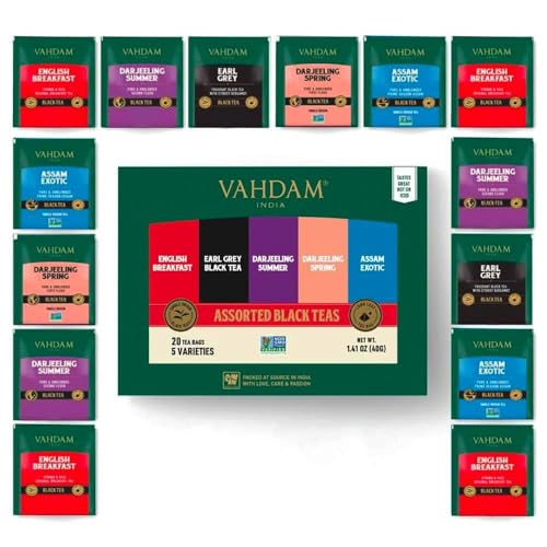 Assorted Black Tea Bags Sampler (20 Count)