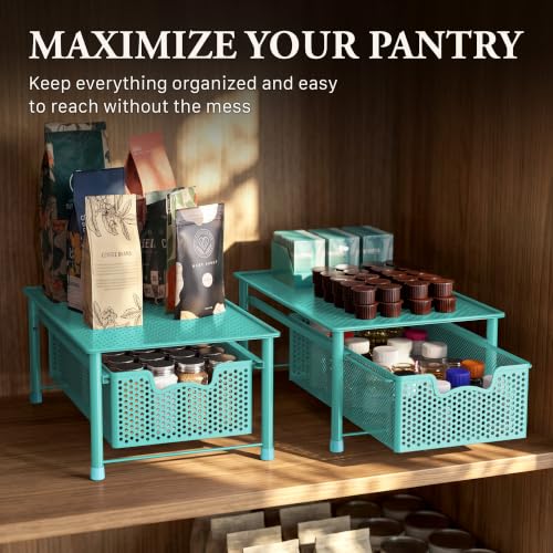 Stackable Cabinet Basket Drawer Organizer