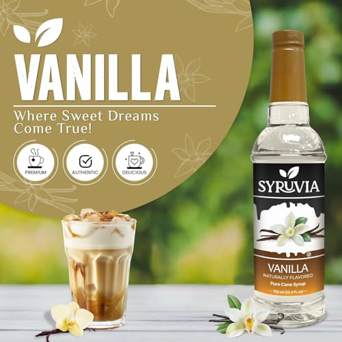 Coffee Syrup Vanilla Flavored Syrup for Drinks (25.4 Fl Oz)