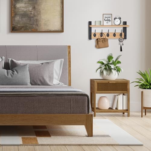 Coat Rack Wall Mount with Shelf