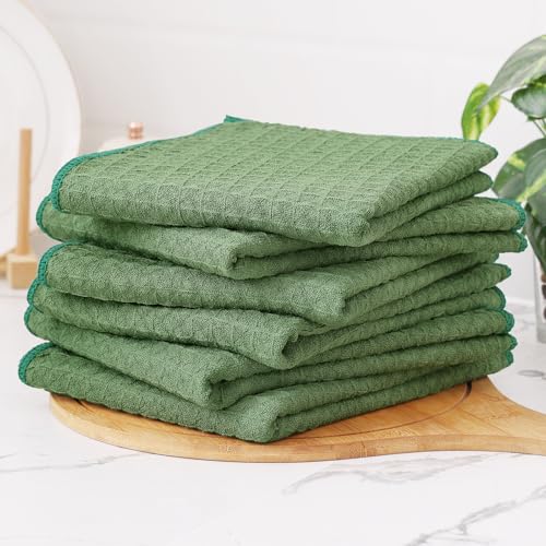 Microfiber Waffle Weave Kitchen Towels (6 Count)