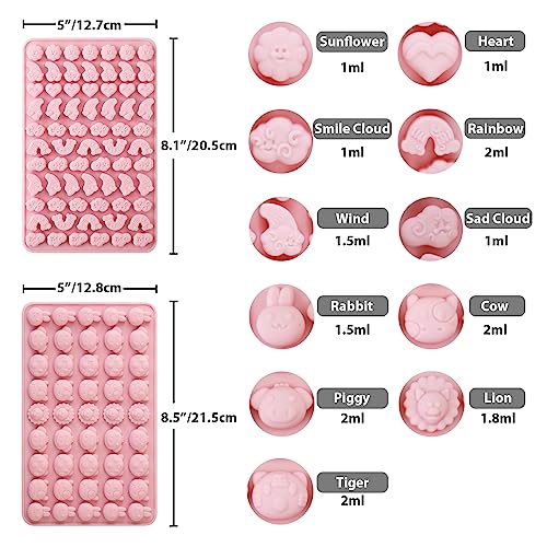 Animals & Flowers Silicone Candy molds (4 Count)