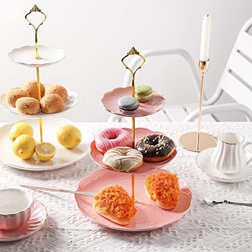Sweejar 3 Tier Ceramic Cake Stand Wedding