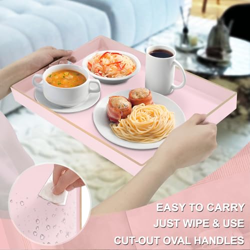 Pink Decorative Tray for Coffee Table