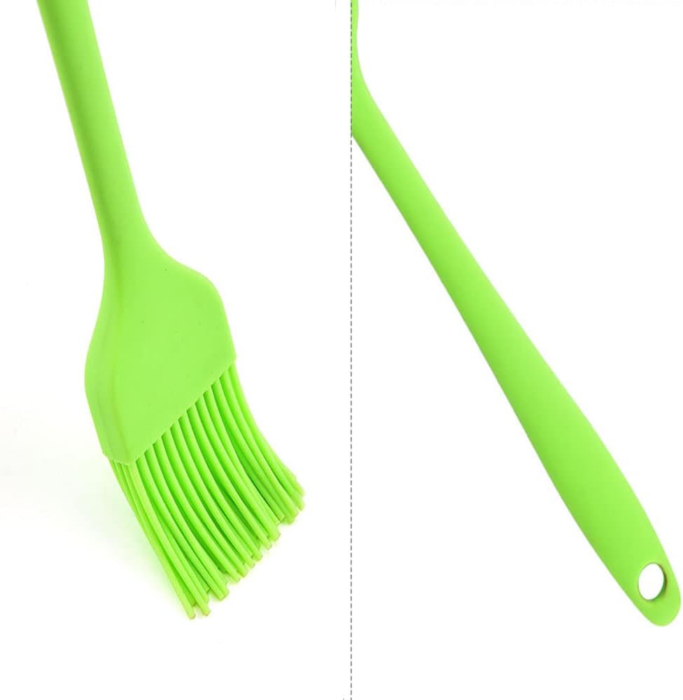 Silicone brush, Oil Brush for BBQ Kitchen Cooking Baking and Grilling(3 PCS,Orange)