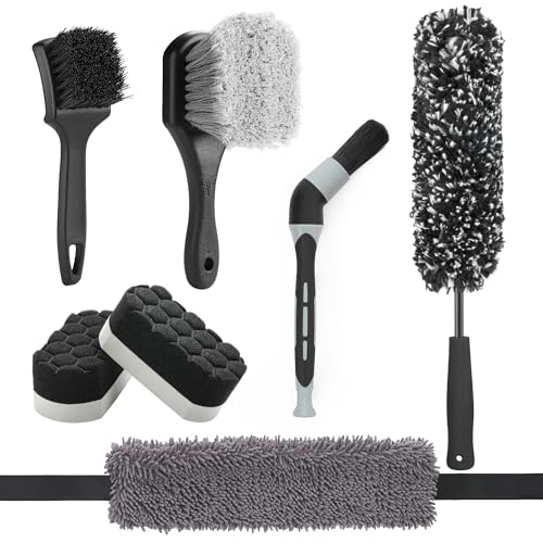 7PCS Wheel Tire Brush Kit for Car Detailing Cleaning