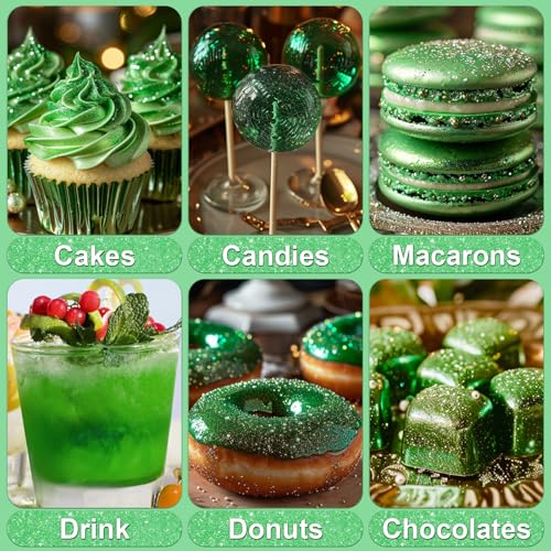 Green Edible Glitter