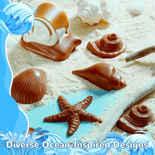 Ocean Chocolate Fondant Mold Set Food (8 Count)