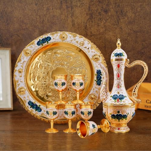 Turkish Tea Coffee Cup and Pot Set Including Teapot