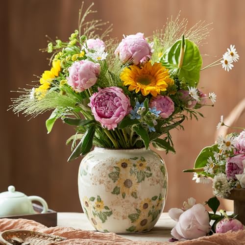 Round Ceramic Vase