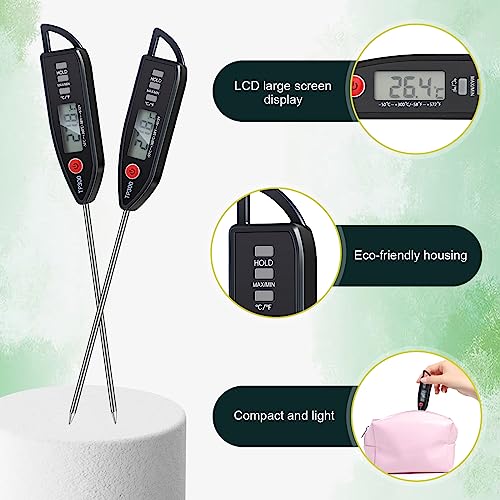12 Set Digital Food Thermometer Long Probe Instant (12 Count)