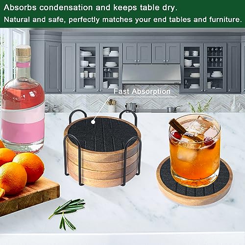 Coasters for Drinks Absorbent 5 Pack