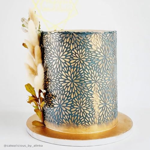 Cake Decorating Stencil for Tall Buttercream Cake