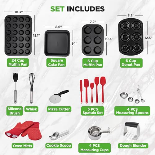 42 Pc Bakeware Set Nonstick