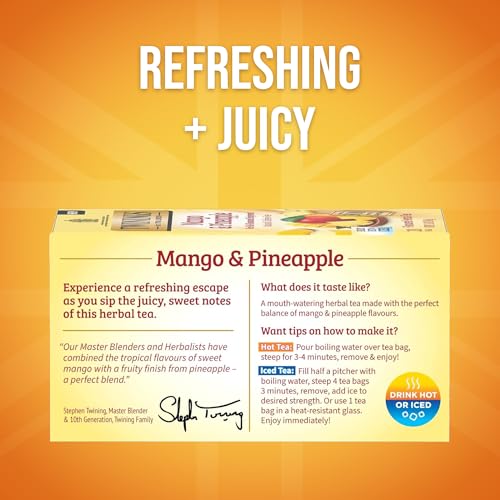 Mango & Pineapple Herbal Tea Bags (20 Count)