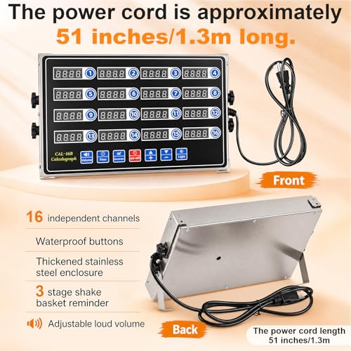 1 Pack Commercial Digital Kitchen Timer for Cooking