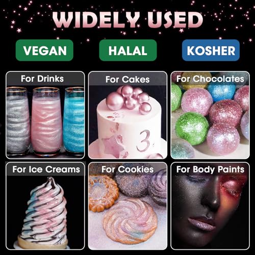 Edible Glitter Luster Dust for Drinks