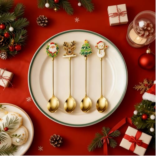 Christmas Teaspoon Gift Set of 4 (4 Count)