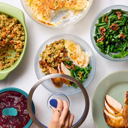 8 Cup Microwave Cookware Glass Container with Lid