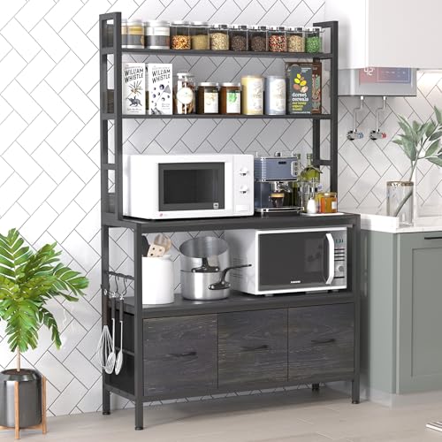 Kitchen Bakers Rack with Baskets