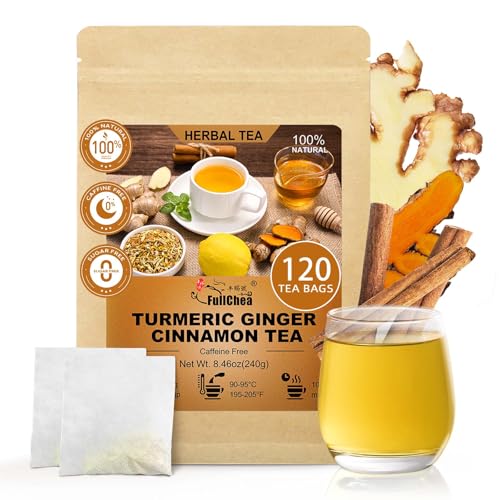 Turmeric Ginger Cinnamon Tea Bags (120 Count)