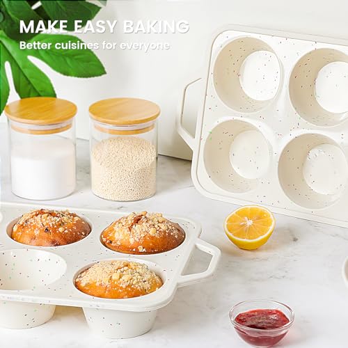 Jumbo Muffin Pan with Metal Reinforced Frame (2 Count)