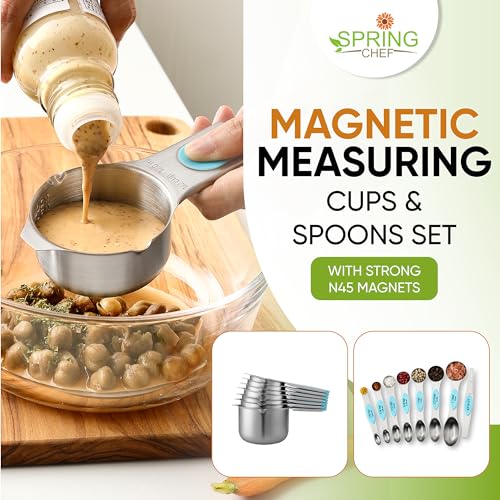 15 Magnetic Measuring Cups & Spoons Set w