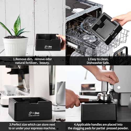 Square Espresso knock Box 16cm