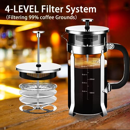 French Press Coffee Maker 304 Stainless Steel Coffee Press