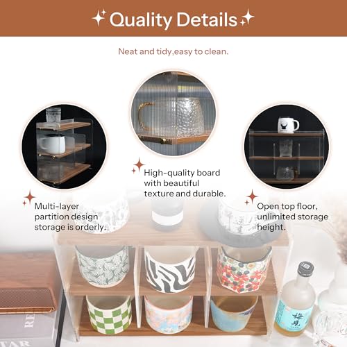 Coffee Mug Holder Wooden Cup Station Organizer 3