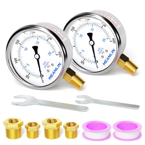 0~300Psi Stainless Steel 1 (2 Count)