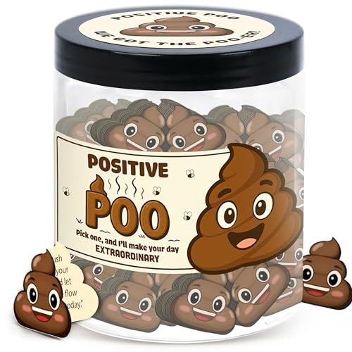 Positive Poo Jar with 60 Affirmation Cards (5 Count)