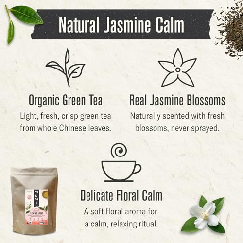 Organic Jasmine Green Tea 16 Ounce Pouch Brews 200 Cups