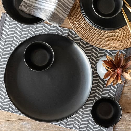 over&back Coupe Stoneware Serving Platter