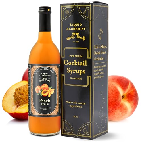 Peach Syrup for Cocktails (25.4 Fl Oz)