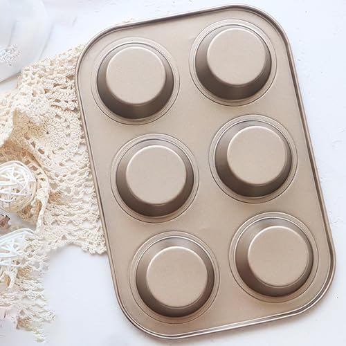 2 Packs Nonstick Round Muffin Baking Pan Tin