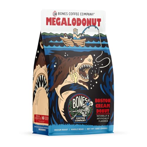 Megalodonut Boston Cream Donut Flavored Coffee (12 Ounce)