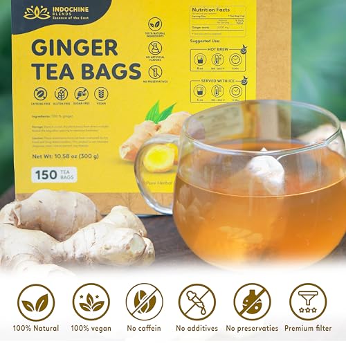 150 Ginger Tea Bags (150 Count)