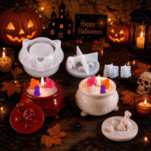 Halloween Resin Jar Molds Set