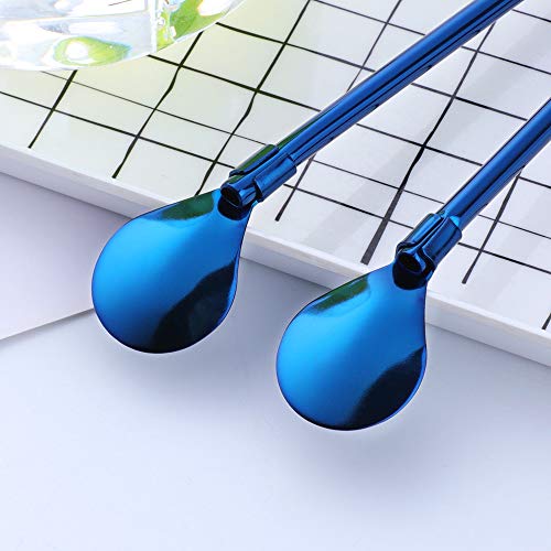 Straw Spoon 8PCS 8.5inch 18 (8 Count)