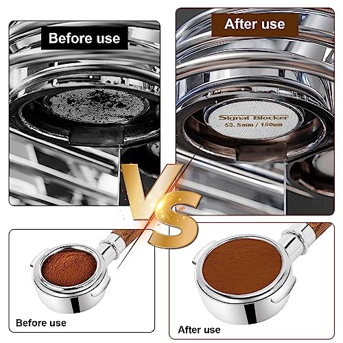 54mm Espresso Dosing Funnel & 53.5mm Puck Screen for Breville