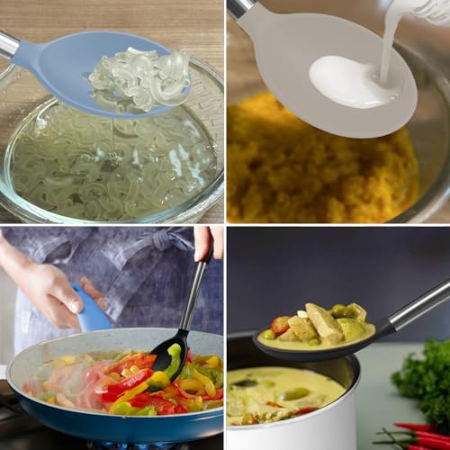 Silicone Spatula and Cooking Spoon (5 Count)