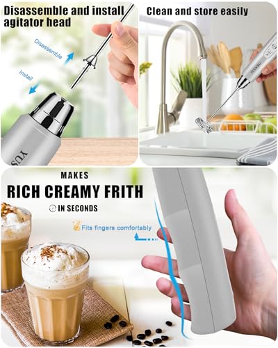 Handheld Milk Frother Wand for Coffee
