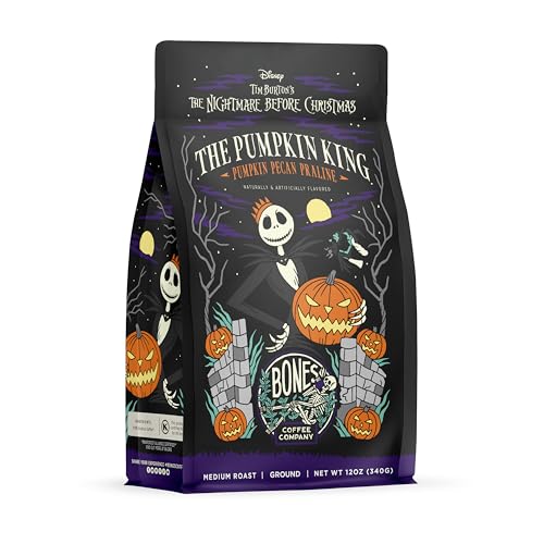 The Nightmare Before Christmas Pumpkin King Flavored Coffee Beans (12 Ounce)