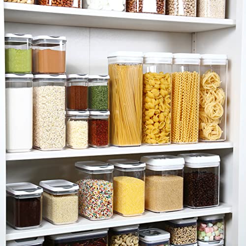 Flip Tite TALL Storage Container with Lid 4" Air Tight Easy Open Ring Top (3 Count)