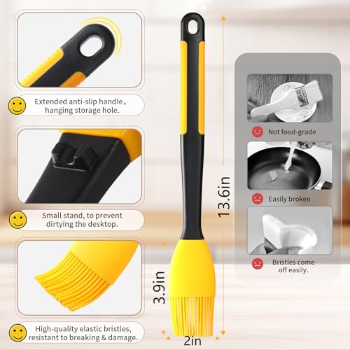 Extra Long Silicone Pastry Brush+Spatula