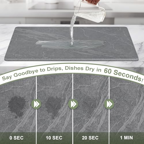 Large Stone Drying Mat for Kitchen Counter