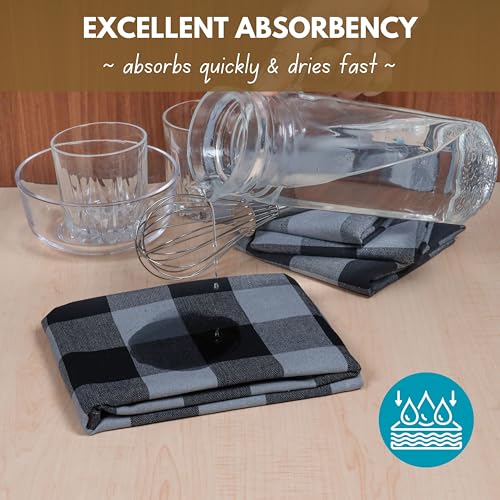 Buffalo Check Kitchen Dish Towels (4 Count)