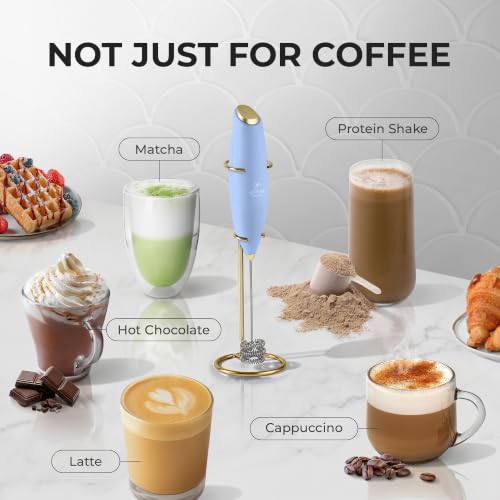 Powerful Milk Frother Wand With Duracell Batteries